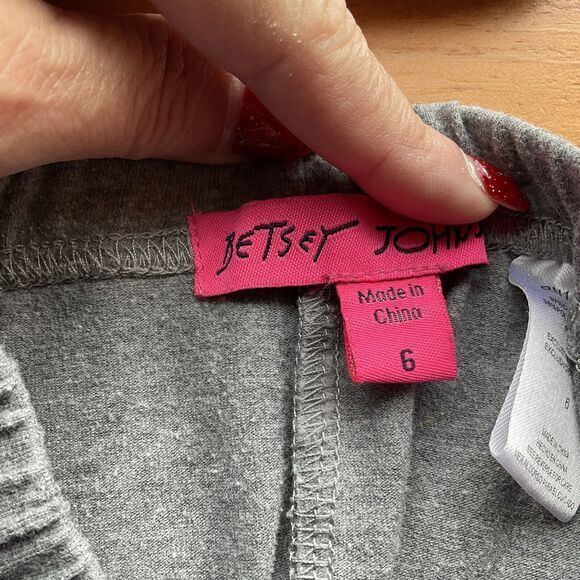 Betsey Johnson Unicorn Vibes Gray Leggings Size 6 - Picture 4 of 4